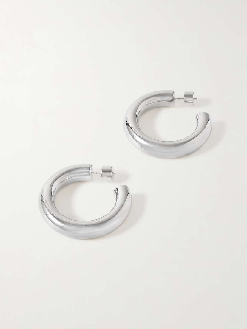 Jennifer Fisher Jamma Mini Silver-plated Hoop Earrings
