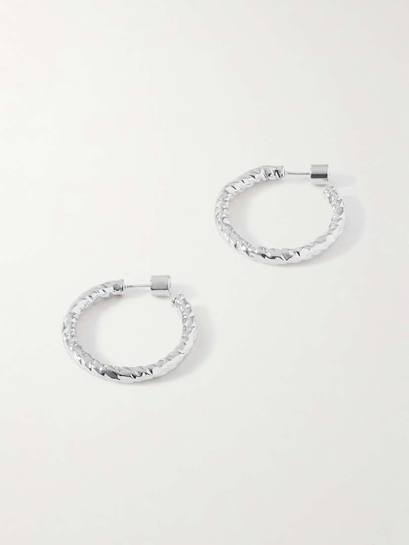 Jennifer Fisher Hailey Mini Silver-plated Hoop Earrings