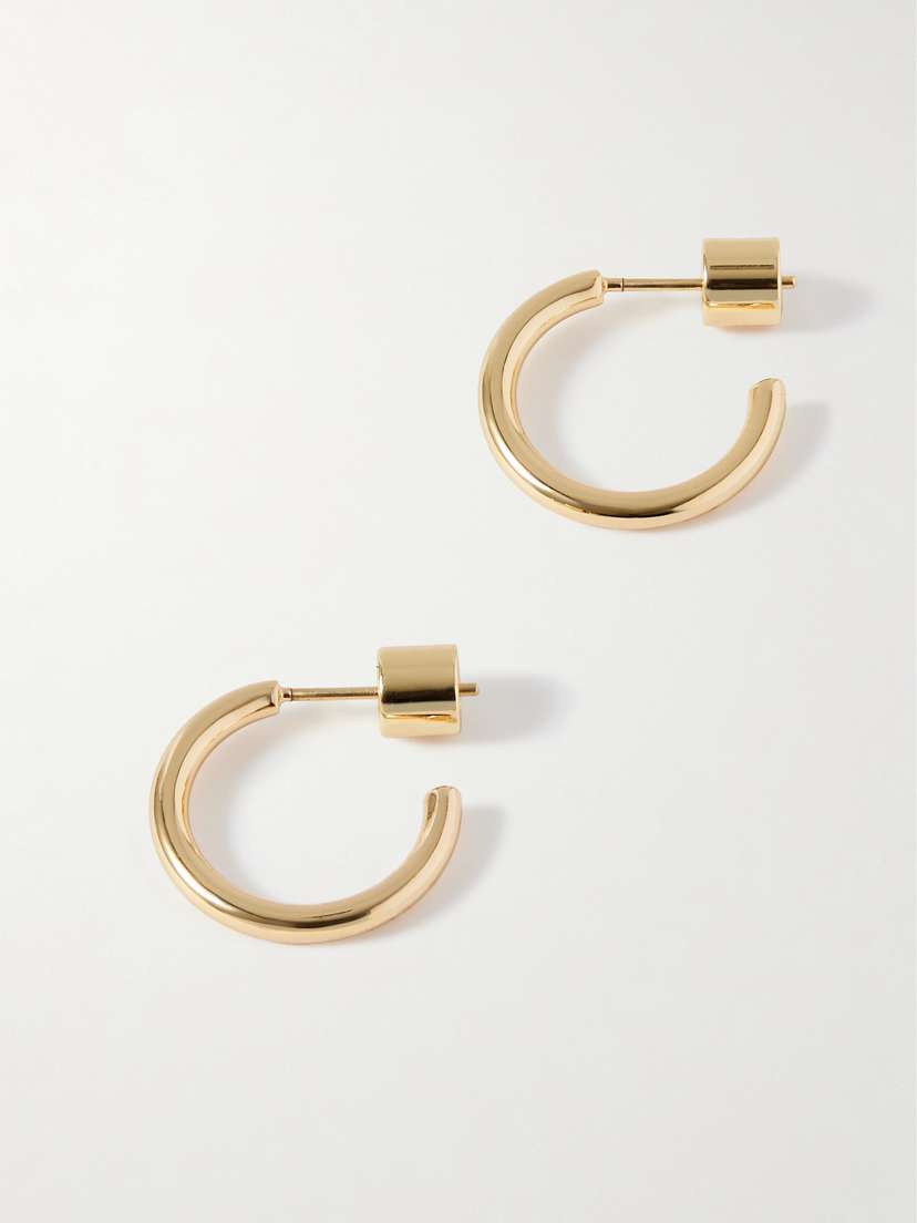 Jennifer Fisher Thread Gold-plated Hoop Earrings
