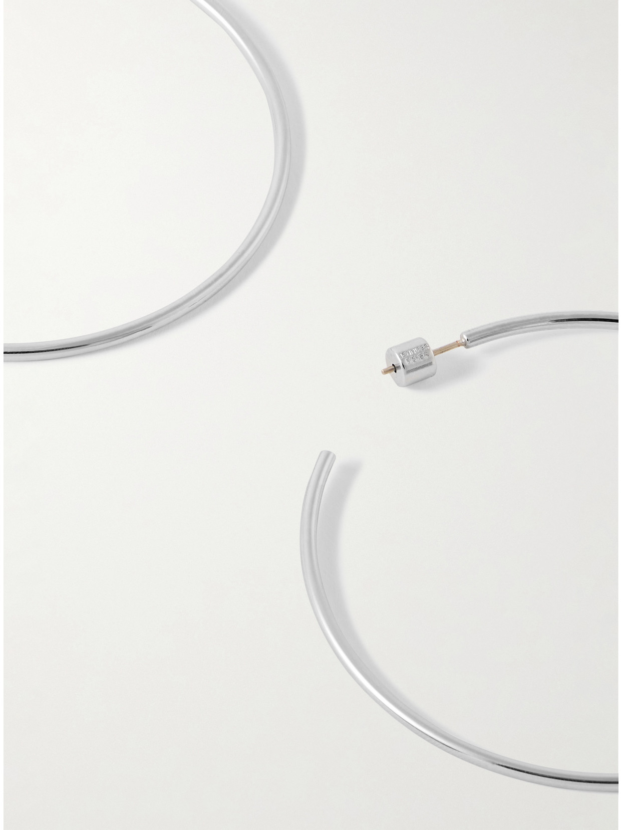 Jennifer Fisher 2.5" Thread Silver-plated Hoop Earrings In Silver