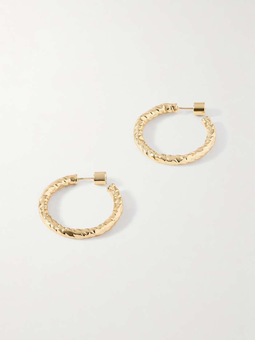 Jennifer Fisher Hailey Mini Gold-plated Hoop Earrings