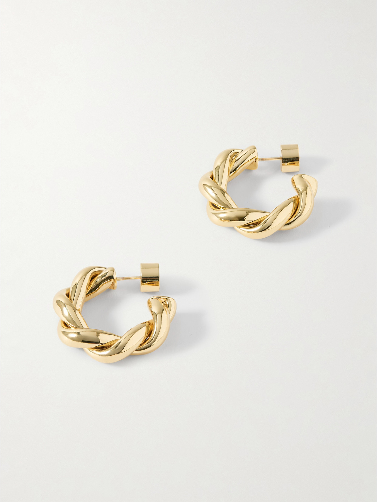 Jennifer Fisher Twisted Lilly Gold-plated Hoop Earrings