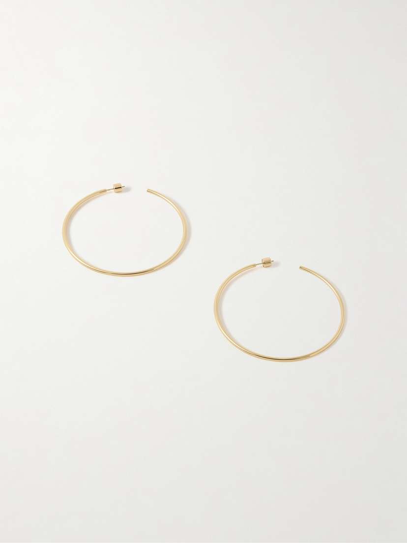 Jennifer Fisher 2.5" Thread Gold-plated Hoop Earrings