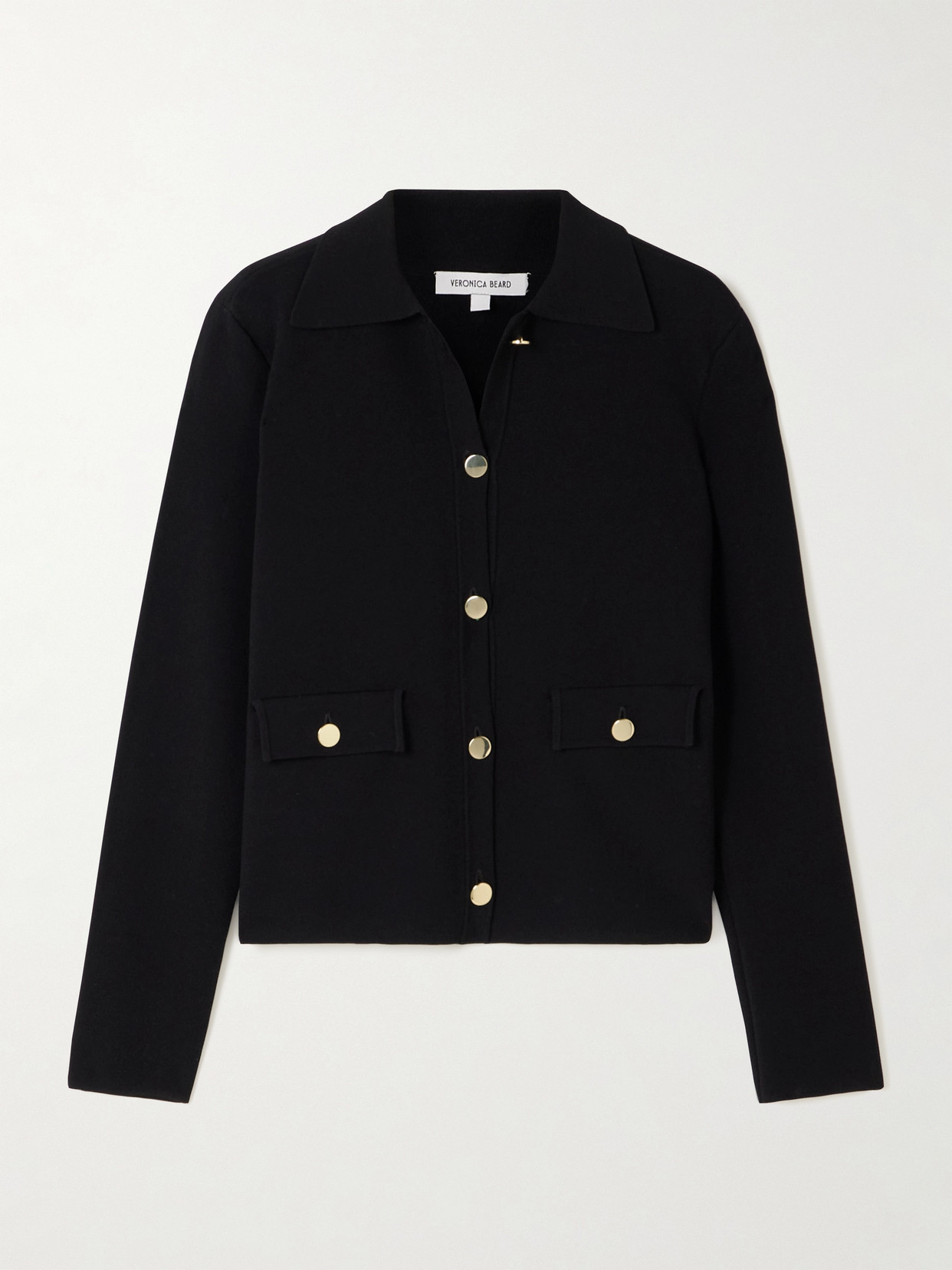 Veronica Beard Katia Knit Jacket In Black In Black