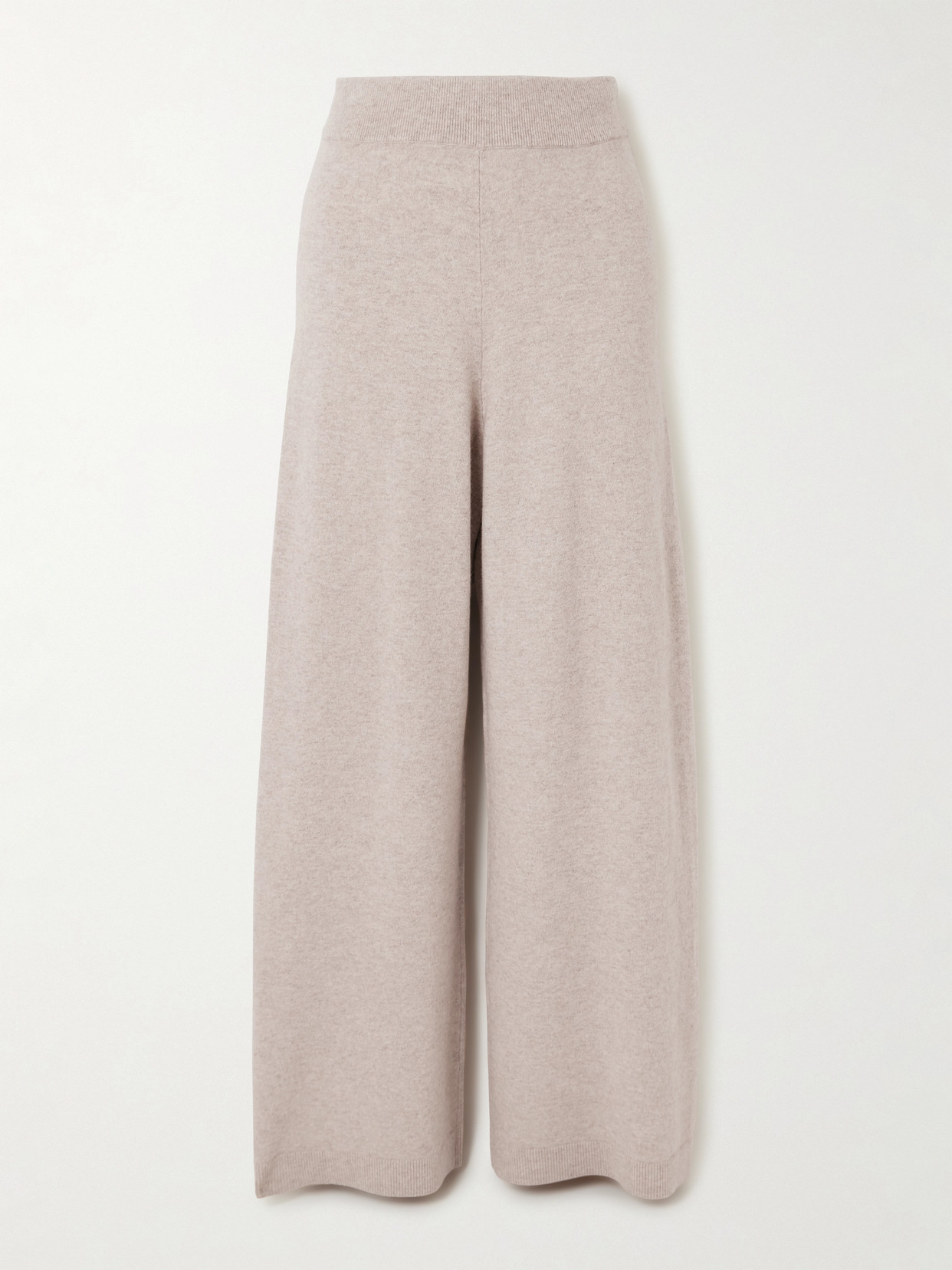 Veronica Beard Jenkins Merino Wool And Cashmere Wide-leg Pants In Neutrals