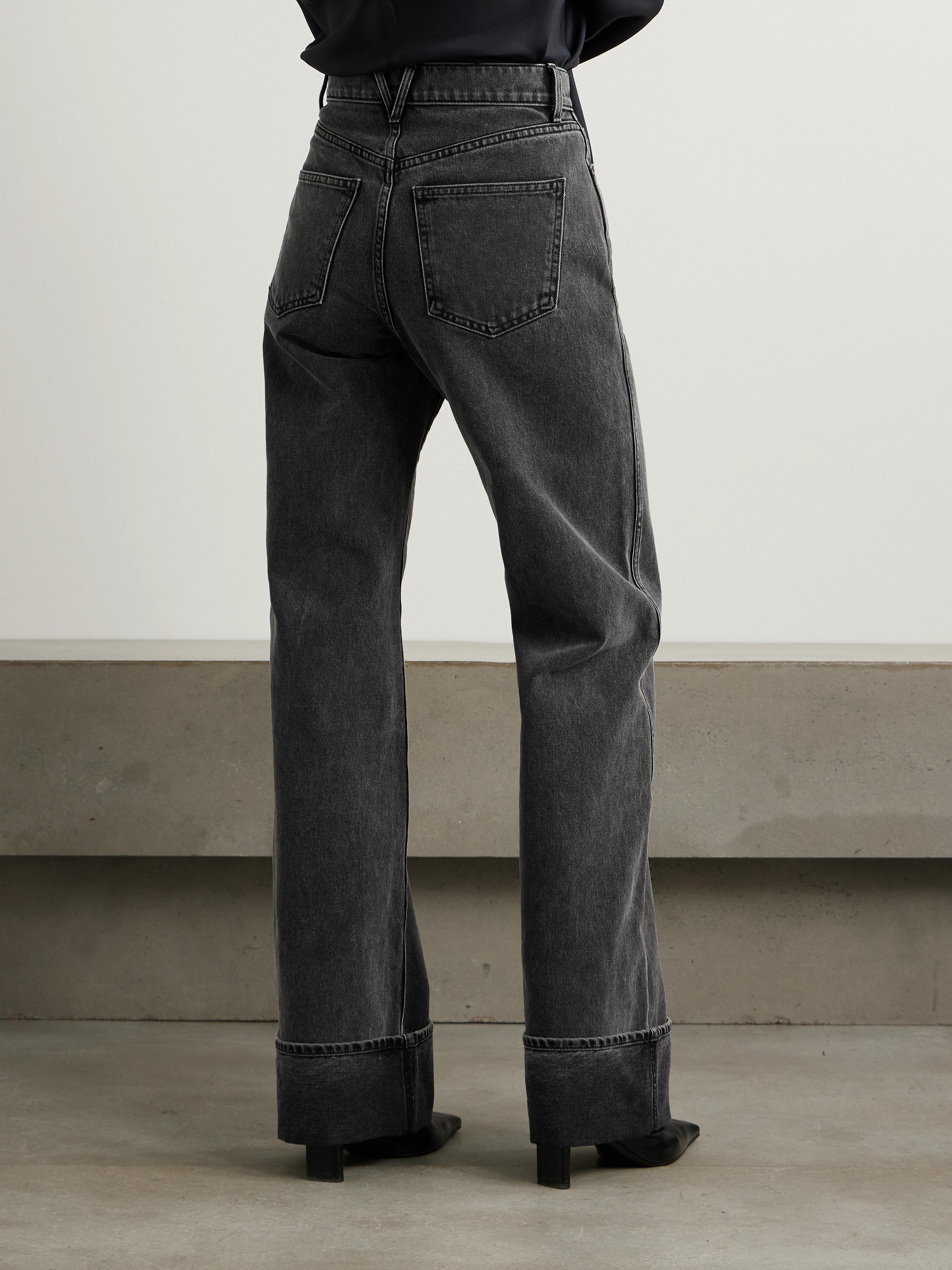 Veronica Beard Taylor high-rise wide-leg jeans thumbnail