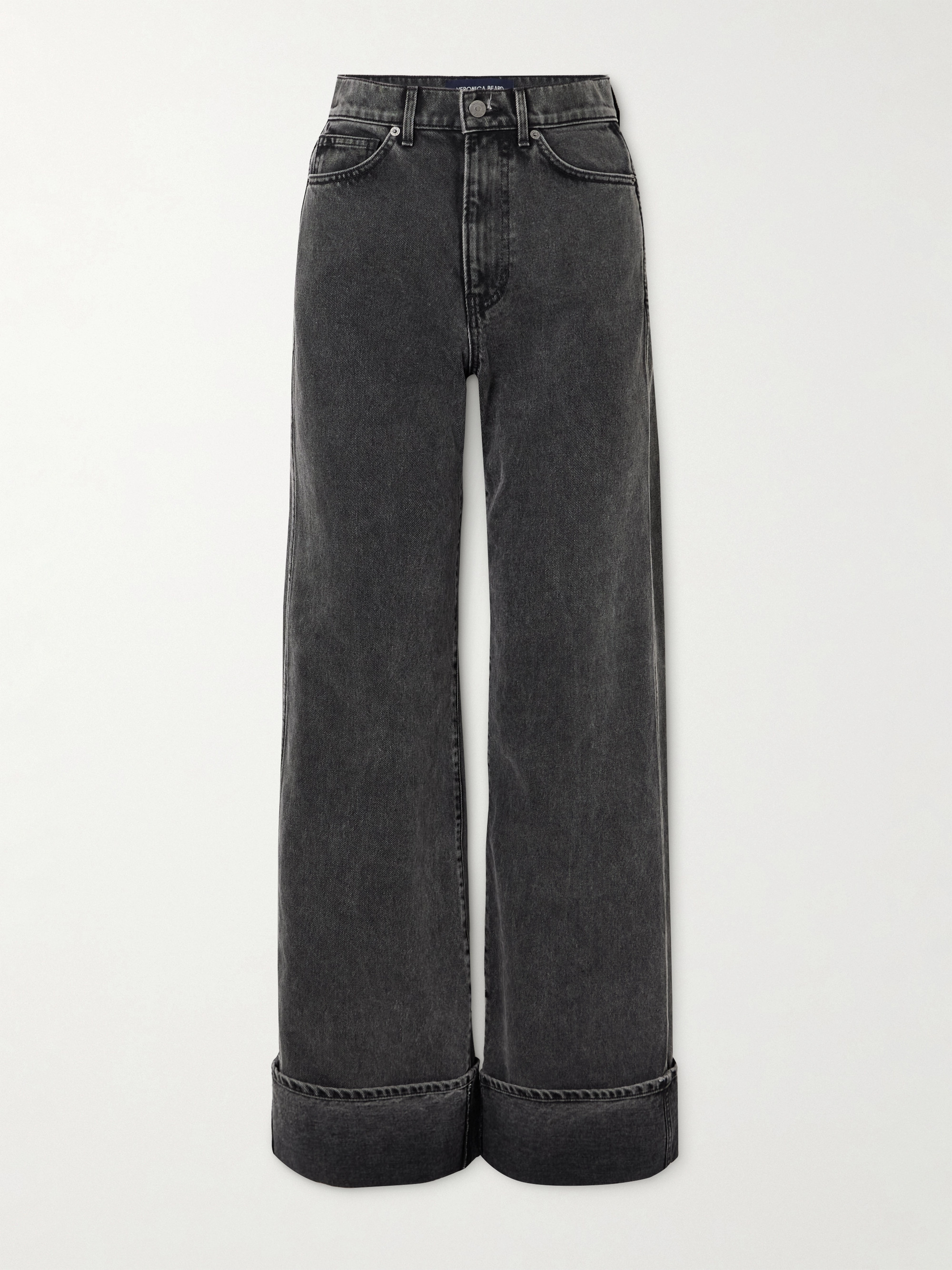 Veronica Beard Taylor high-rise wide-leg jeans thumbnail