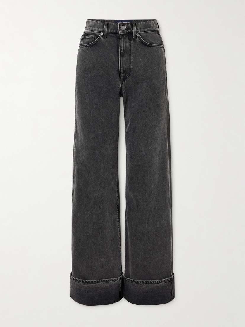 Veronica Beard Taylor High-rise Wide-leg Jeans