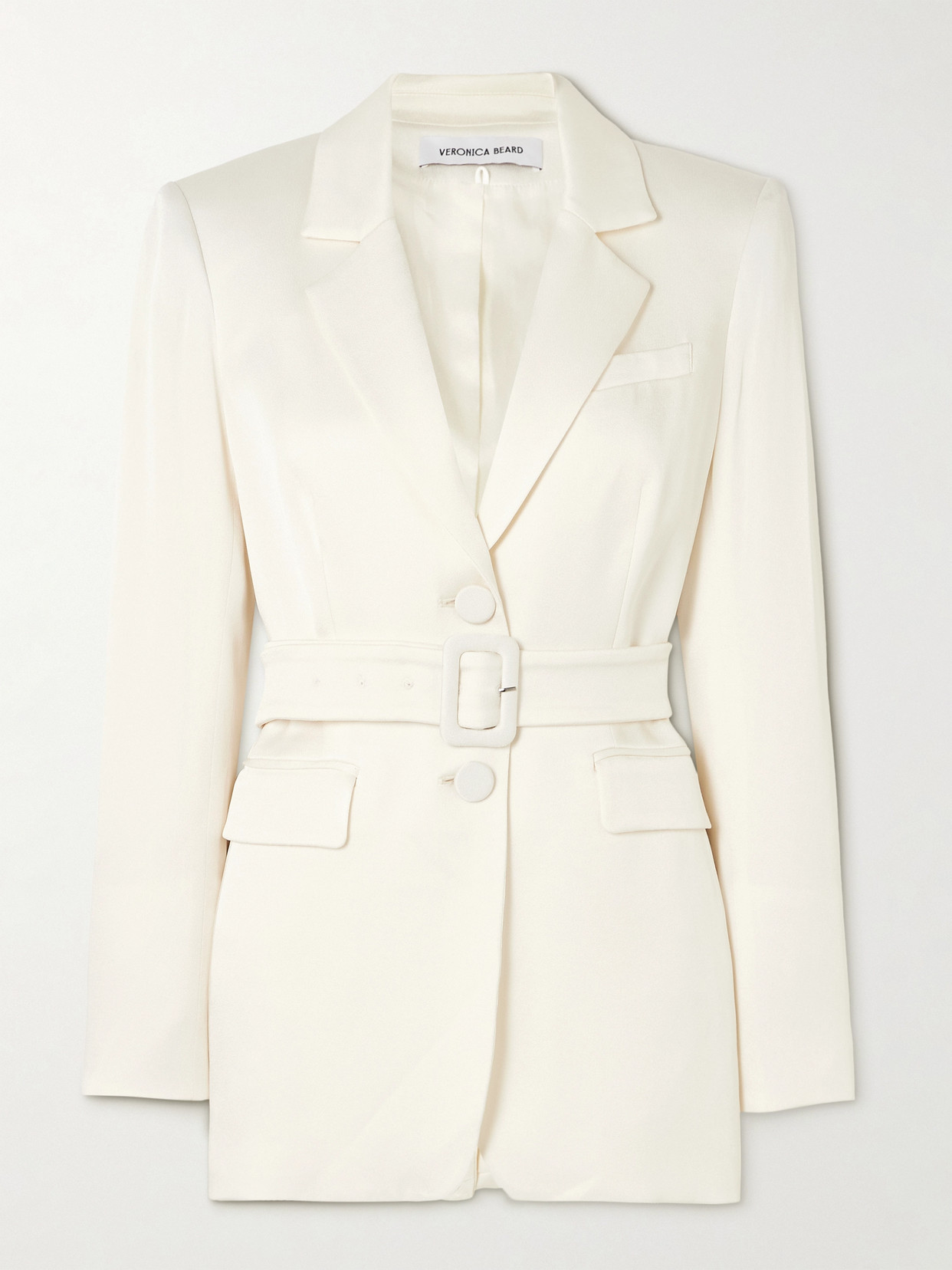 Veronica Beard Ryanne Crepe Blazer In White