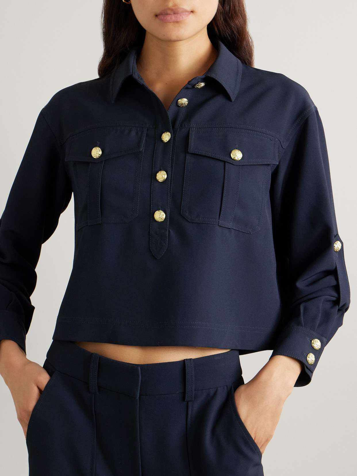 VERONICA BEARD COLVIN TWILL SHIRT