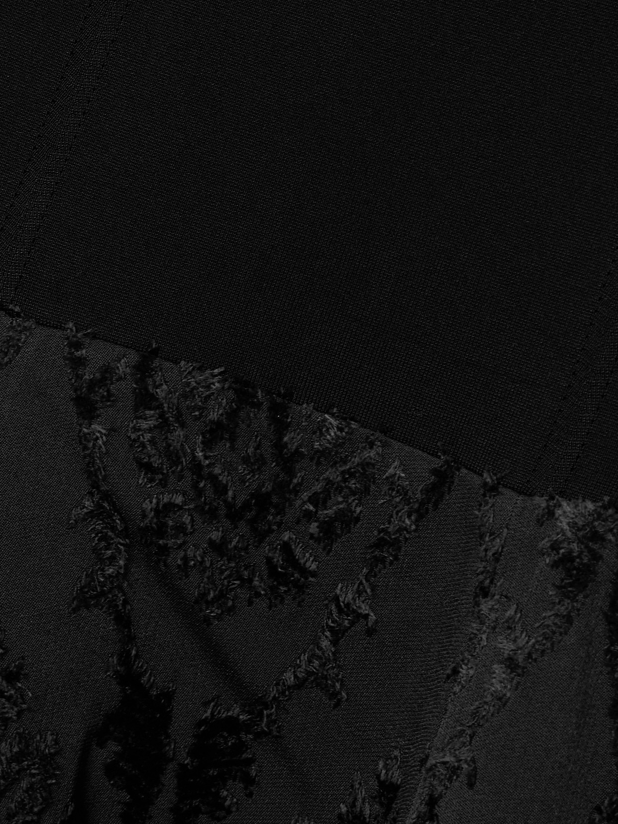 ULLA JOHNSON CARA STRETCH-KNIT AND FIL COUPÉ MINI DRESS