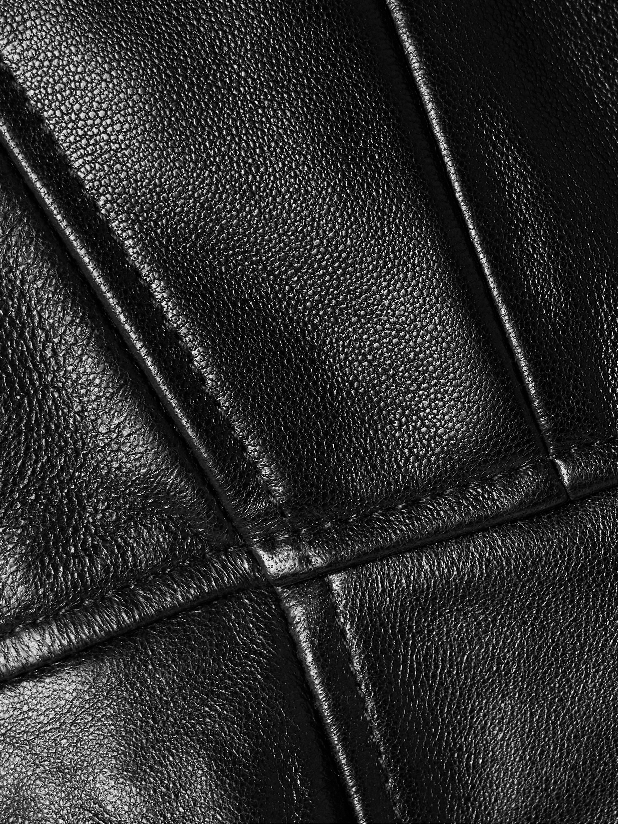 Ulla Johnson Thais paneled leather mini dress