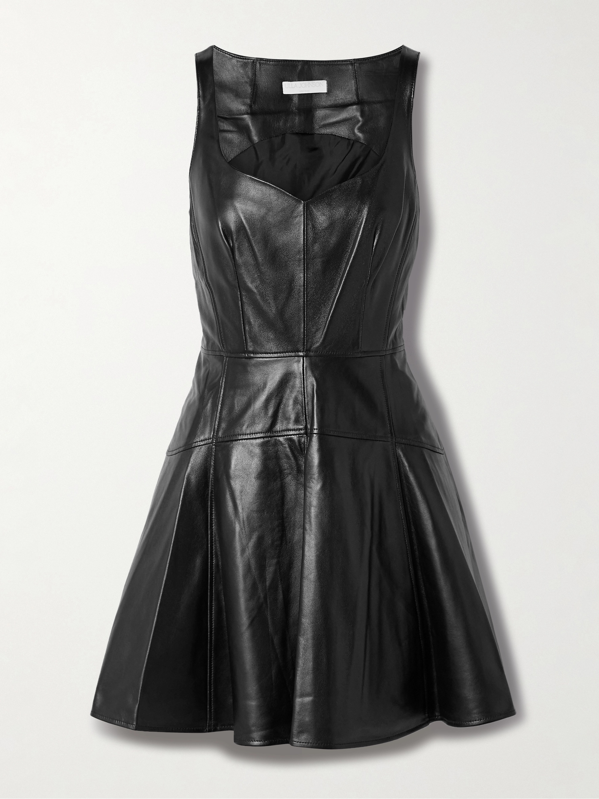 Ulla Johnson Thais paneled leather mini dress
