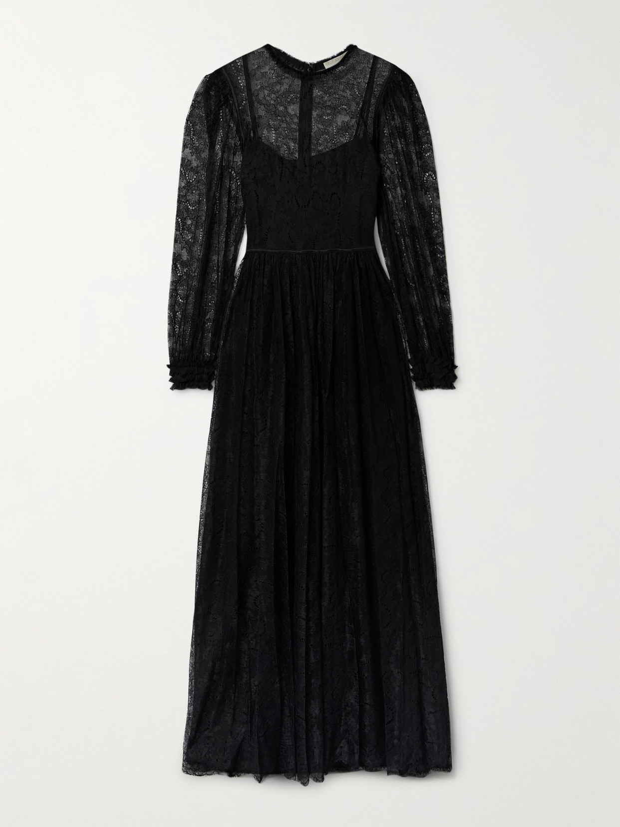 Ulla Johnson Josephine Chantilly Lace Gown In Black