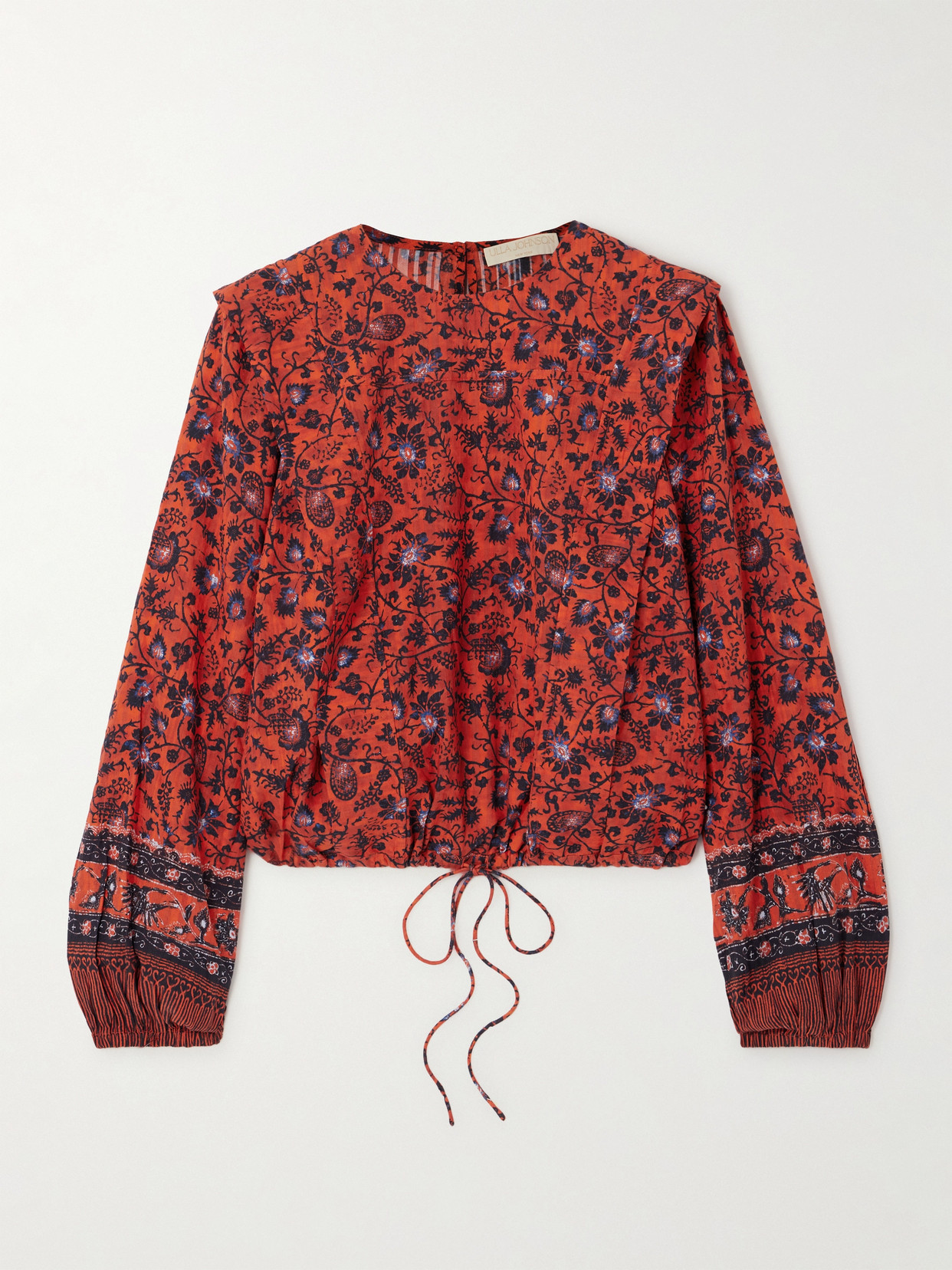 Ulla Johnson Prisha Blouse Poppy In Red