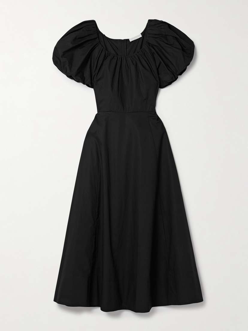 Ulla Johnson Imara Gathered Cotton-poplin Midi Dress