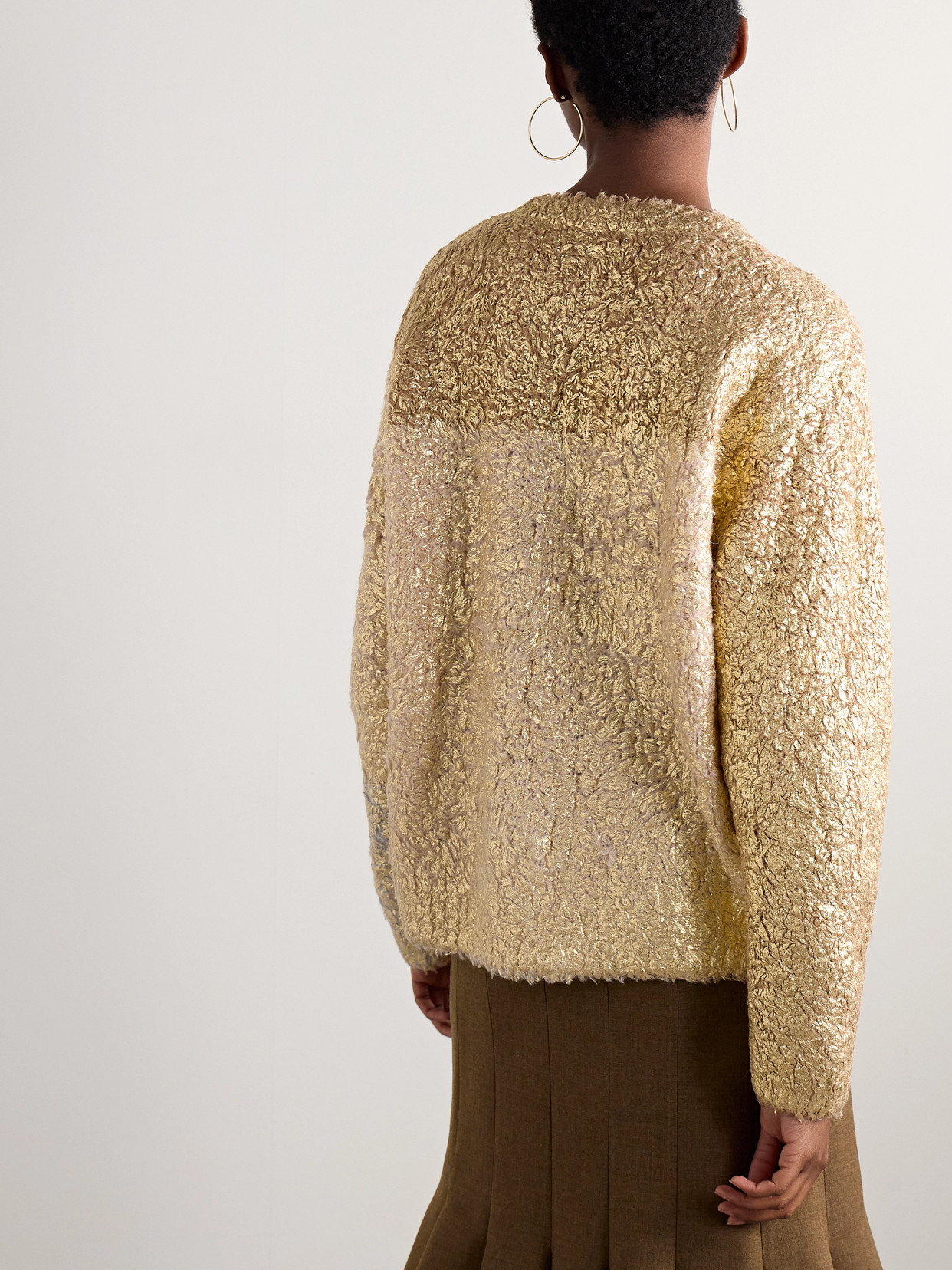 Ulla Johnson Manet Wool-blend Sweater In Gold