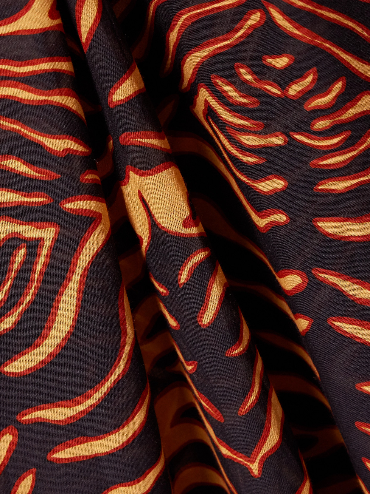 Ulla Johnson Estelle Tiger-print Cotton-blend Voile Kaftan In Animal Print