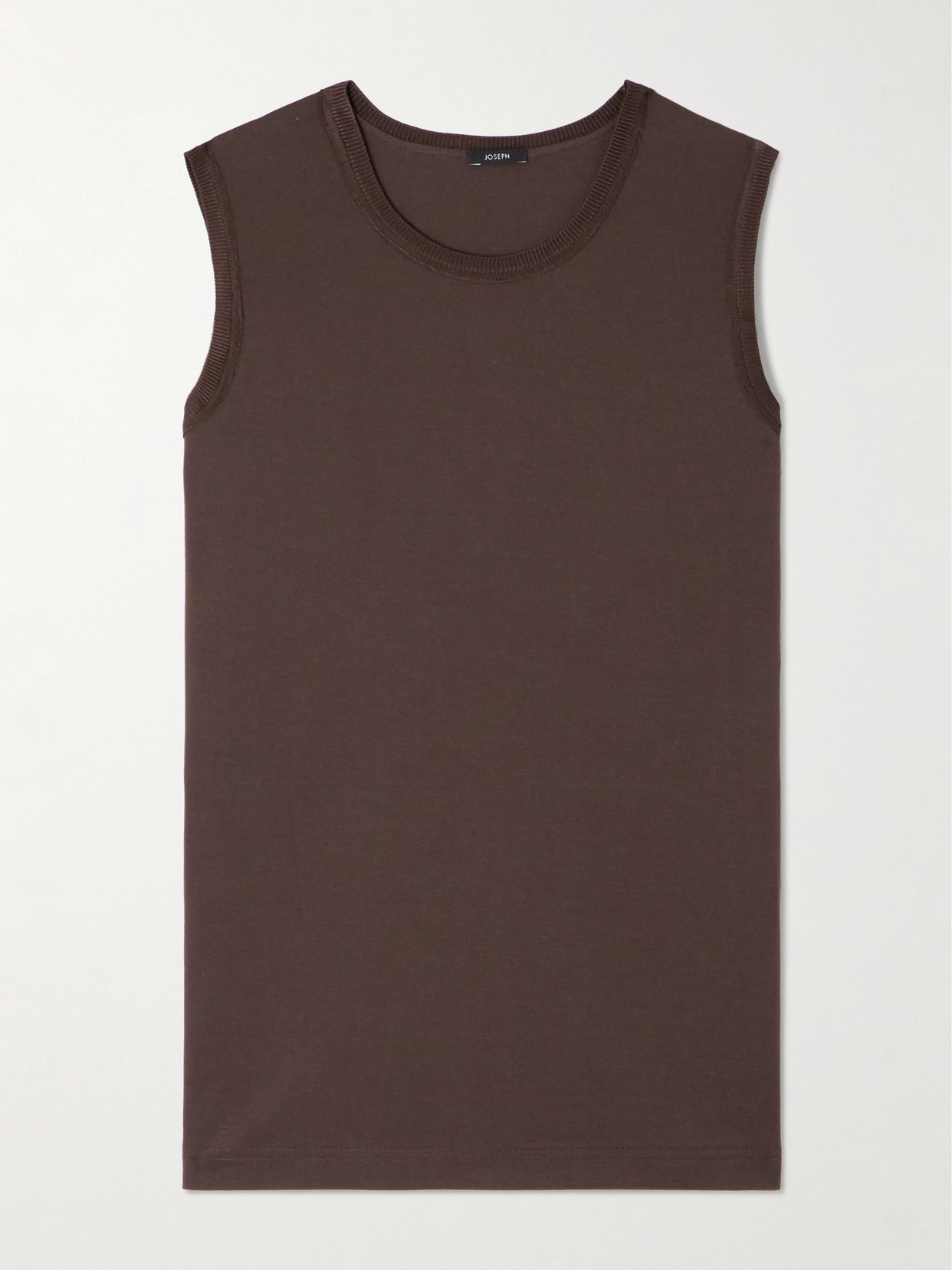 Joseph Cotton-jersey Tank In Brown