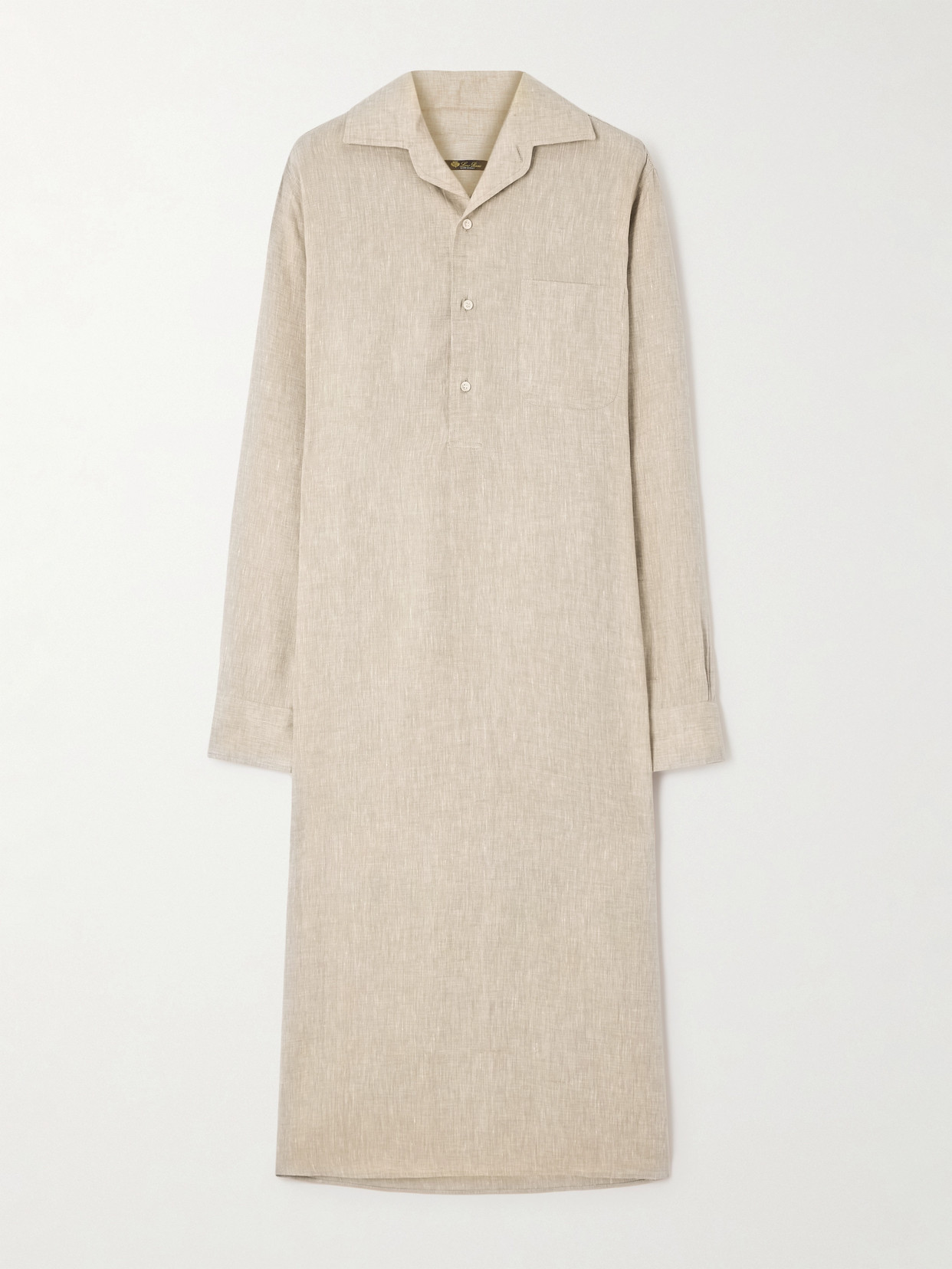Loro Piana Lora Linen Midi Dress