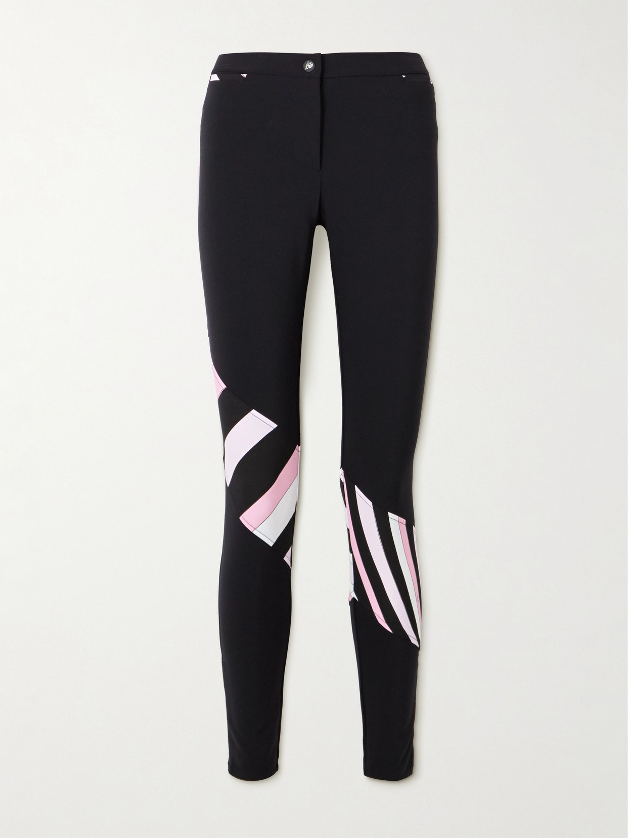 Pucci Paneled Printed Stretch-shell Ski Pants In Black