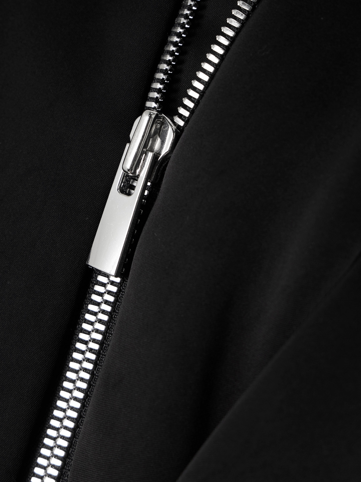 Another Tomorrow Wool Bomber Jacket In Black