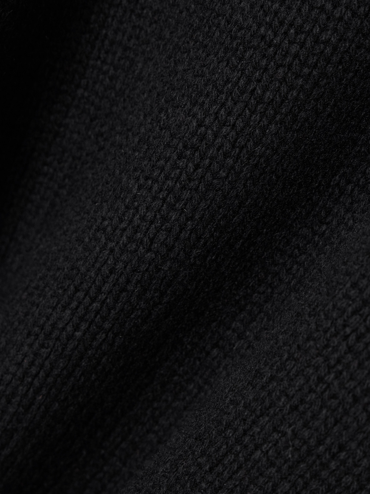 Another Tomorrow Cashmere Knit Sweatshirt Black In Gray
