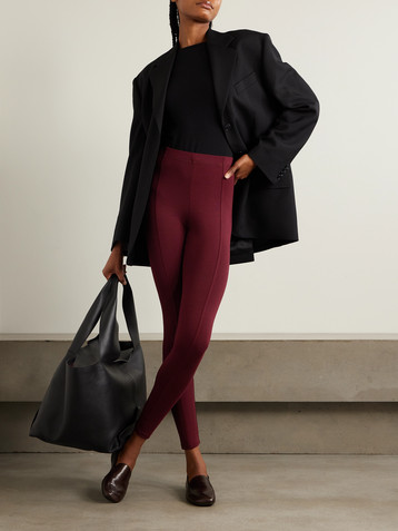 Another Tomorrow Stretch-LENZING™ Lyocell leggings