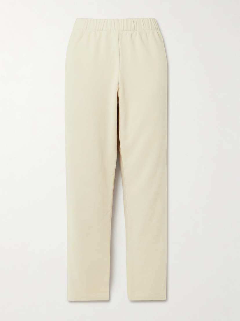 Another Tomorrow Organic Cotton-blend Jersey Track Pants