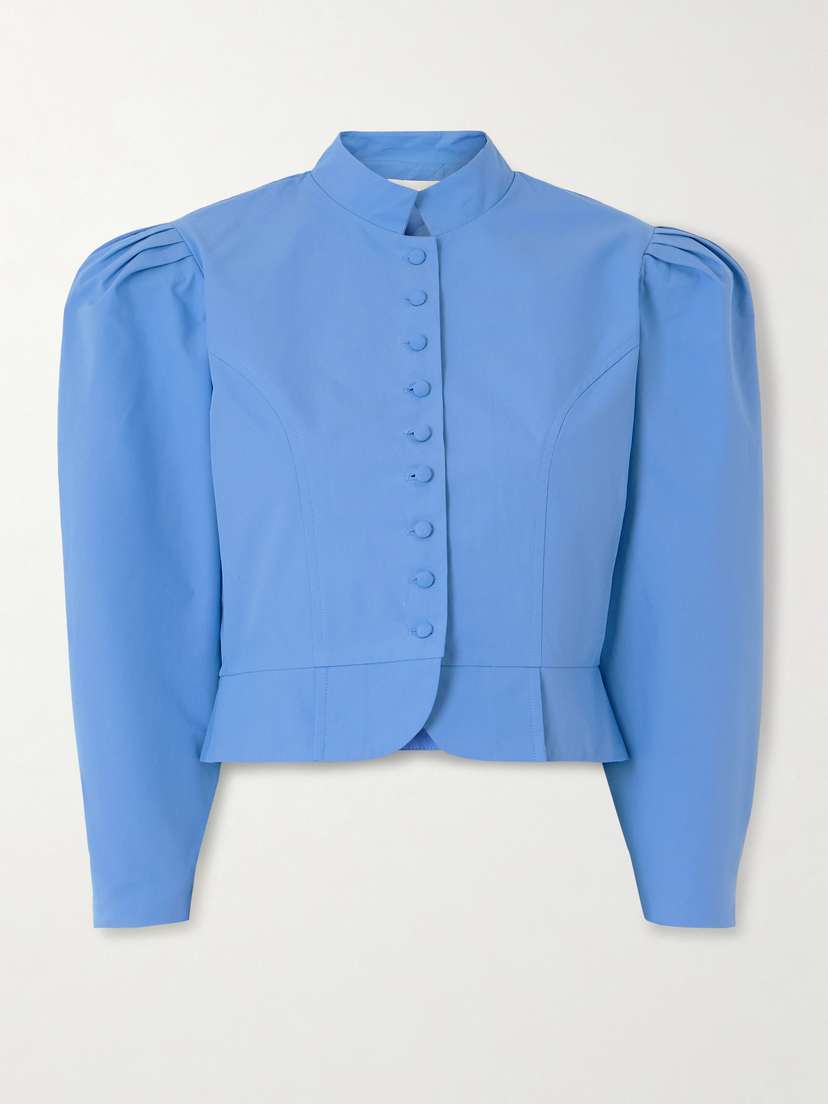 DESTREE Amoako Paneled Cotton-poplin Jacket