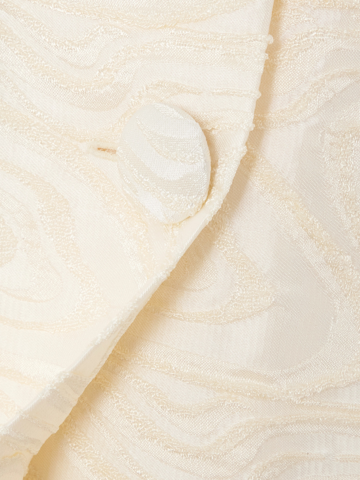 D'estree Lucio Fil Coupé Mini Skirt In Ivory