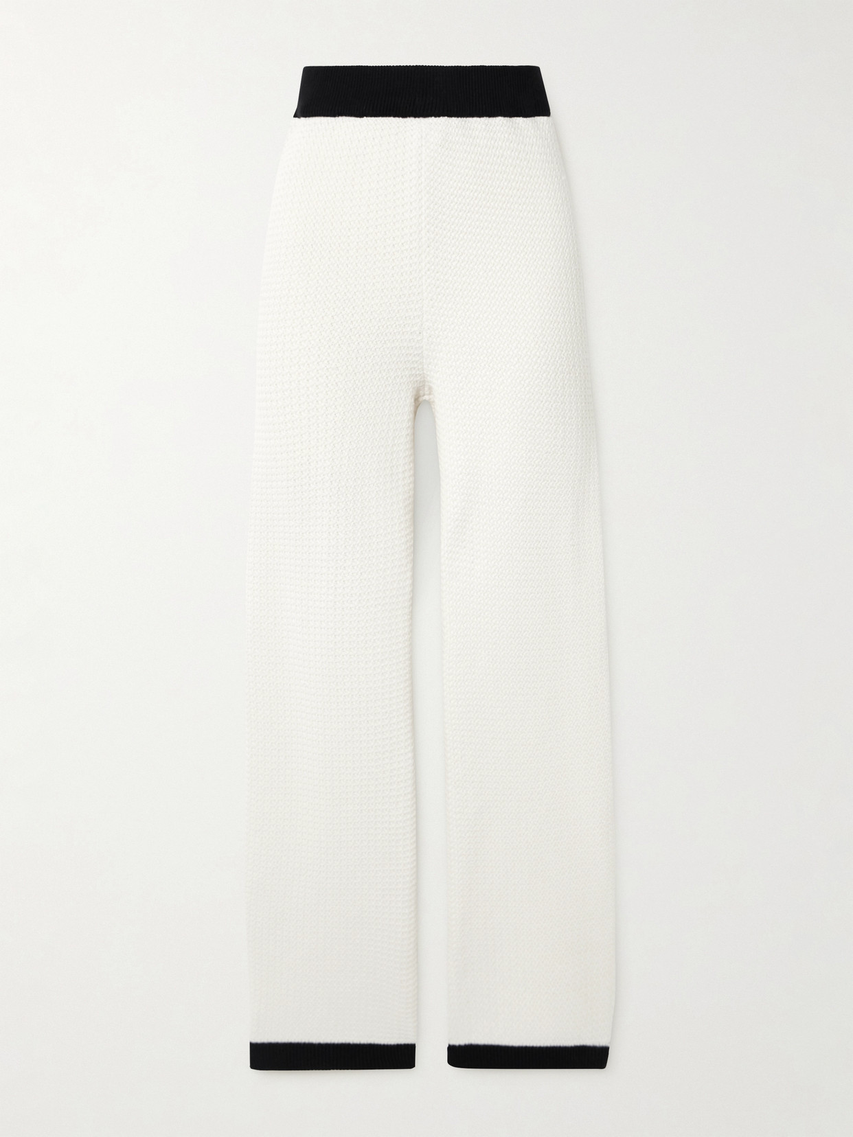D'estree Eileen Cotton Straight-leg Pants In White