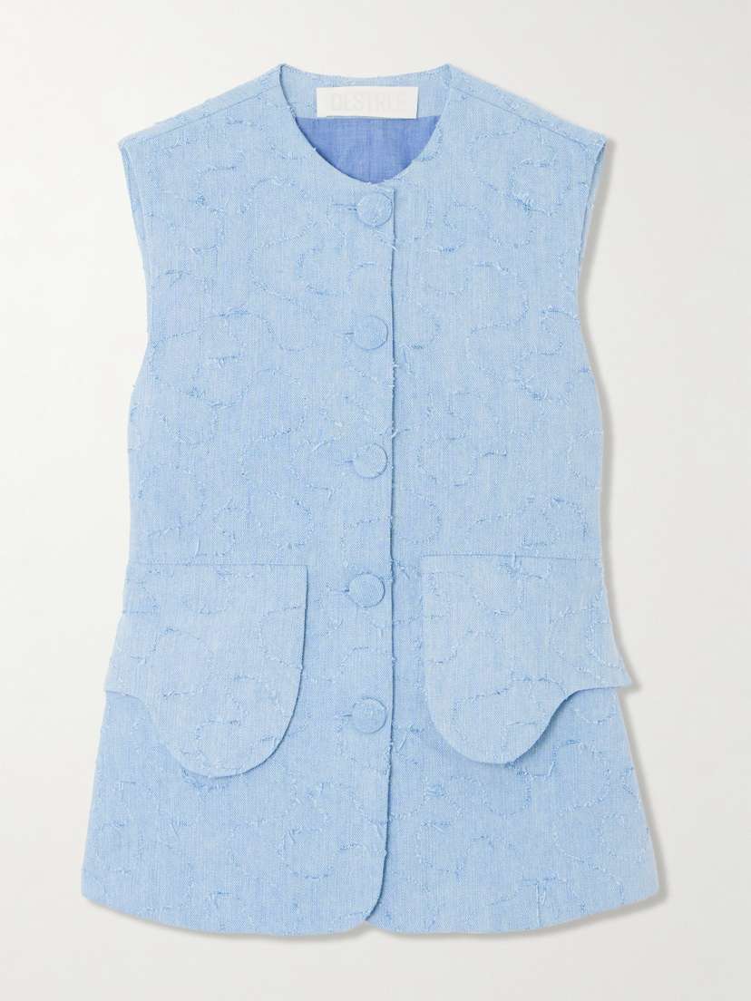 DESTREE Marianne Frayed Denim Vest