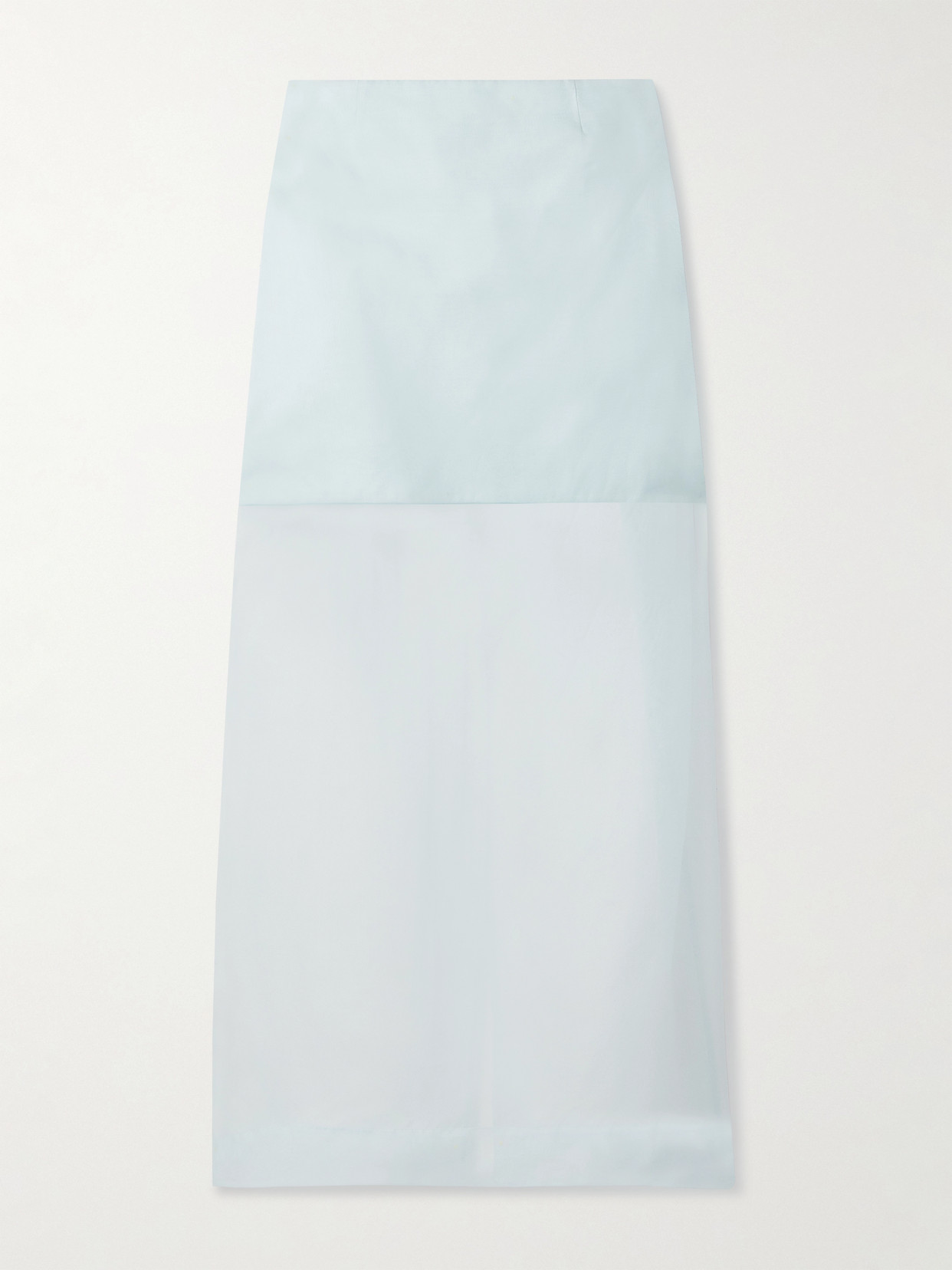 Zimmermann - Crush Layered Silk-organza Midi Skirt - Blue
