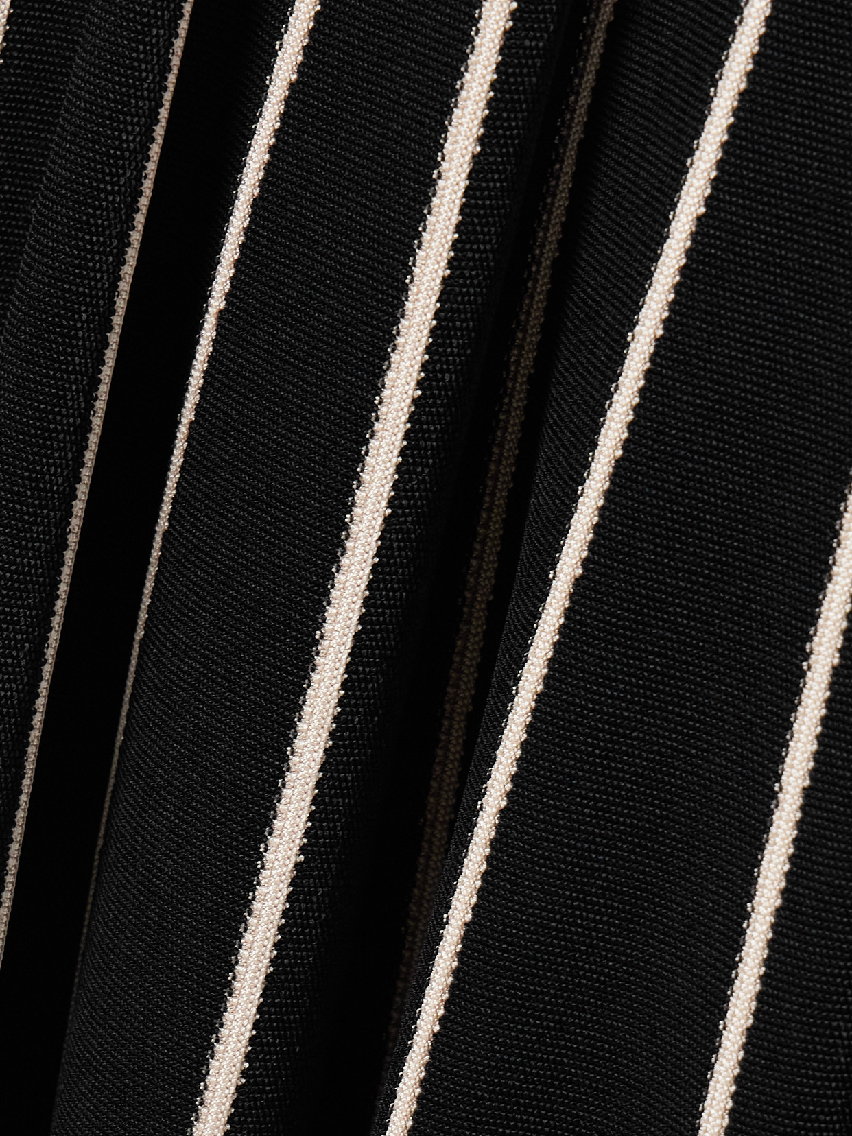 ZIMMERMANN CRUSH STRIPED STRETCH-KNIT MIDI SKIRT