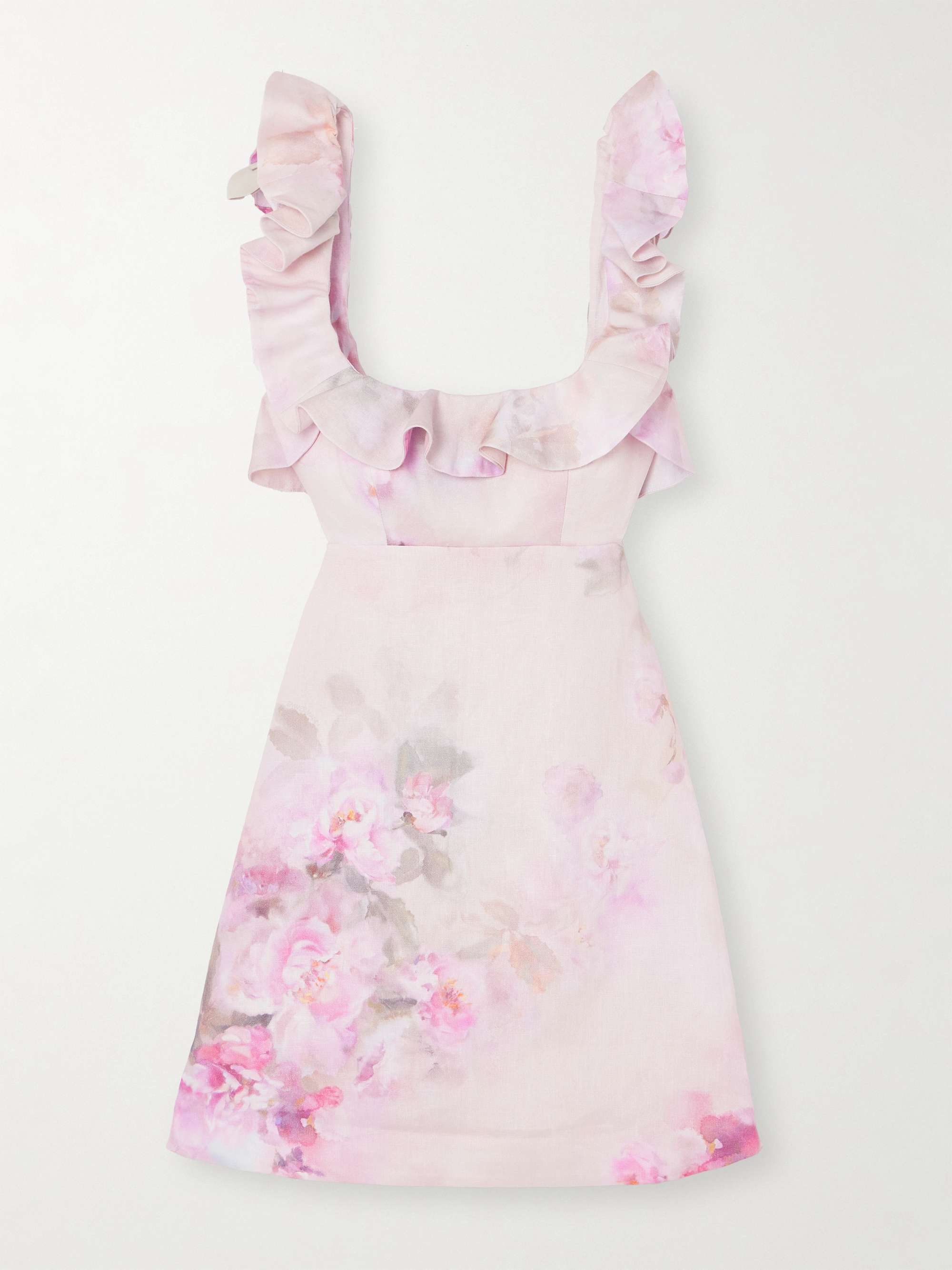 ZIMMERMANN Crush Frill cutout ruffled floral-print linen