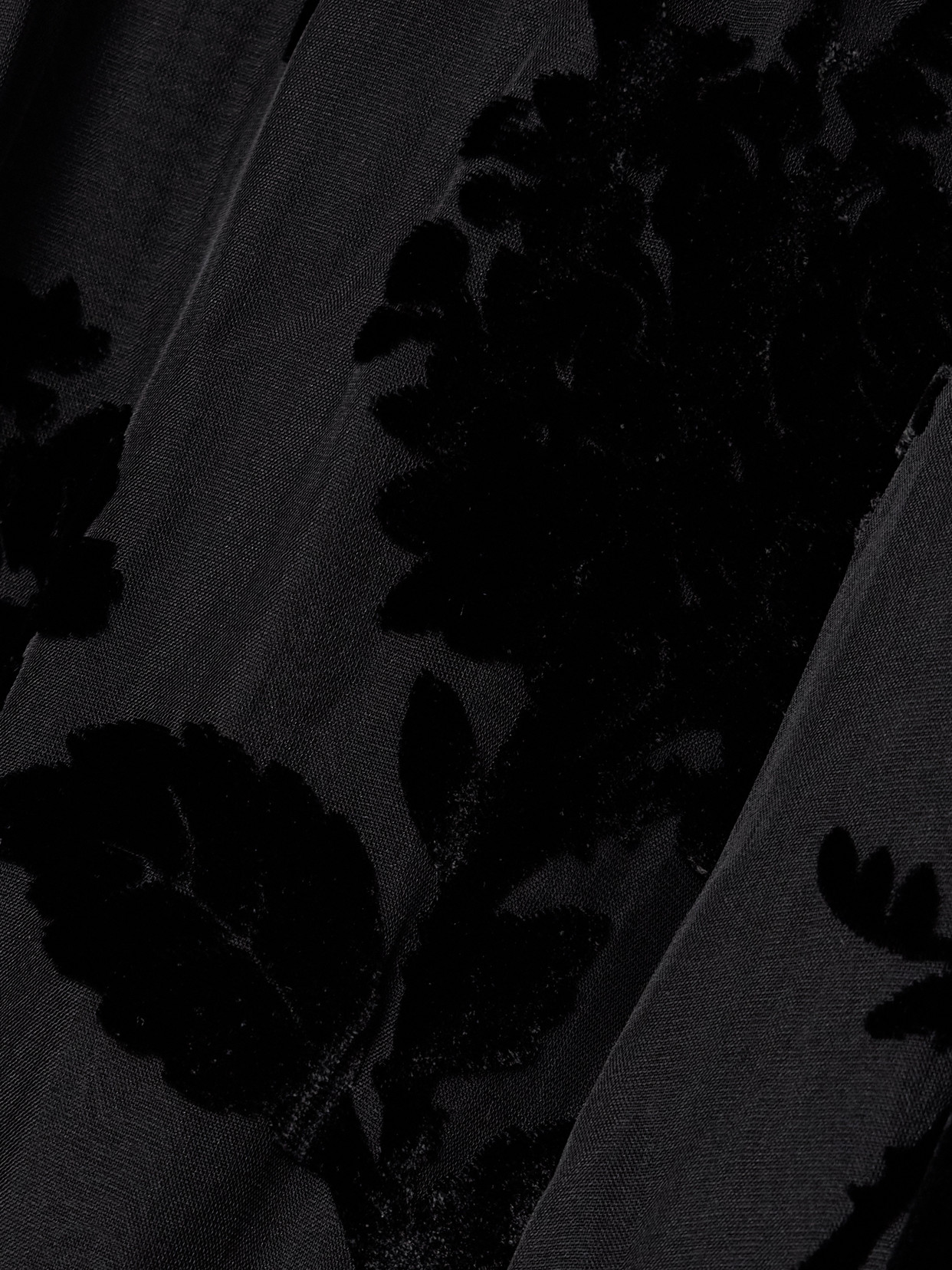 Zimmermann Belted Dévoré-crepe De Chine Maxi Dress In Black