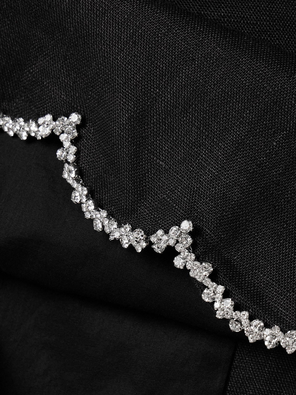 Crush Crystal-Embellished Scalloped Midi