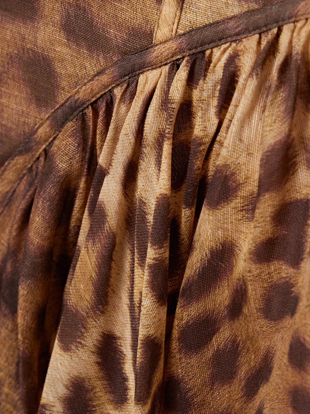 Zimmermann Crush Maxi Skirt In Brown