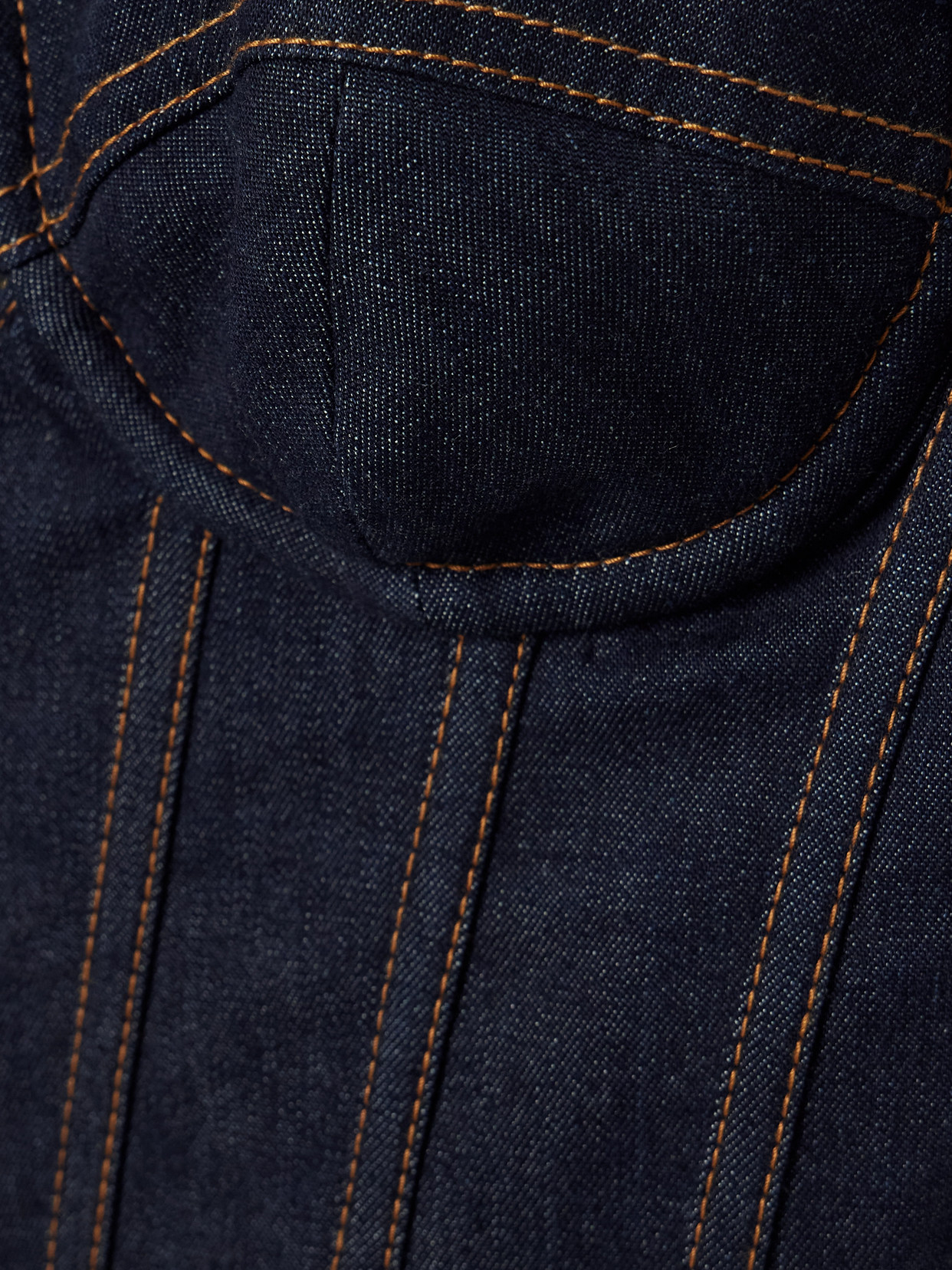 Zimmermann Denim Corset Top Adjustable Straps In Blue