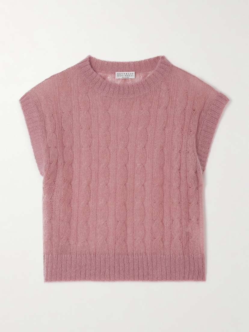 Brunello Cucinelli Mohair-blend Tank Top