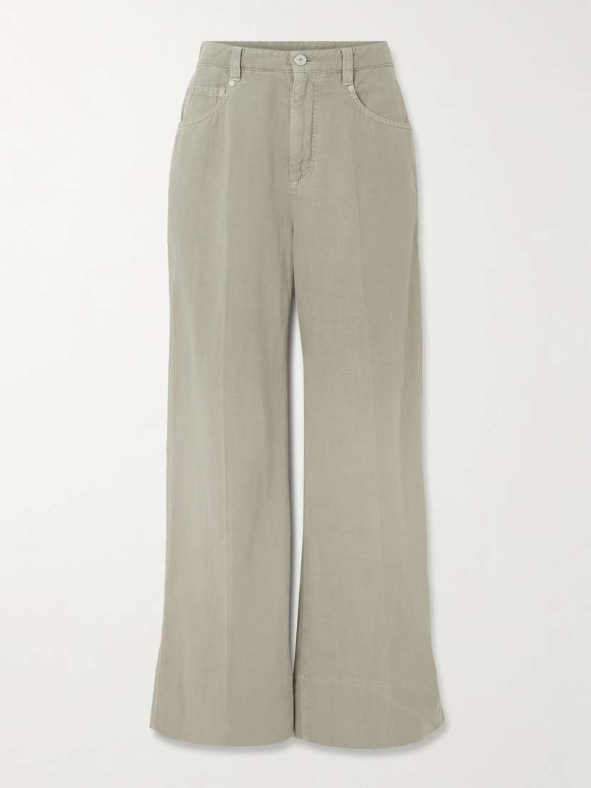 Brunello Cucinelli — High-rise wide-leg jeans