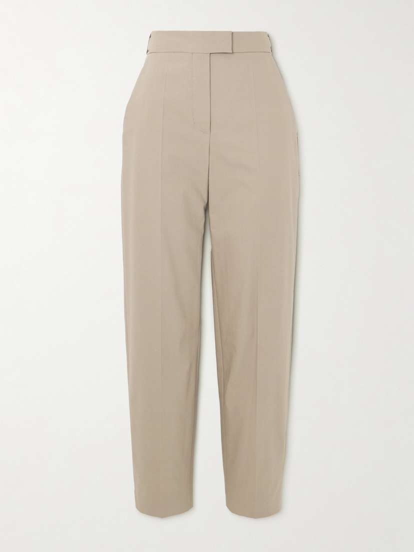 Brunello Cucinelli Cotton-blend Twill Tapered Pants