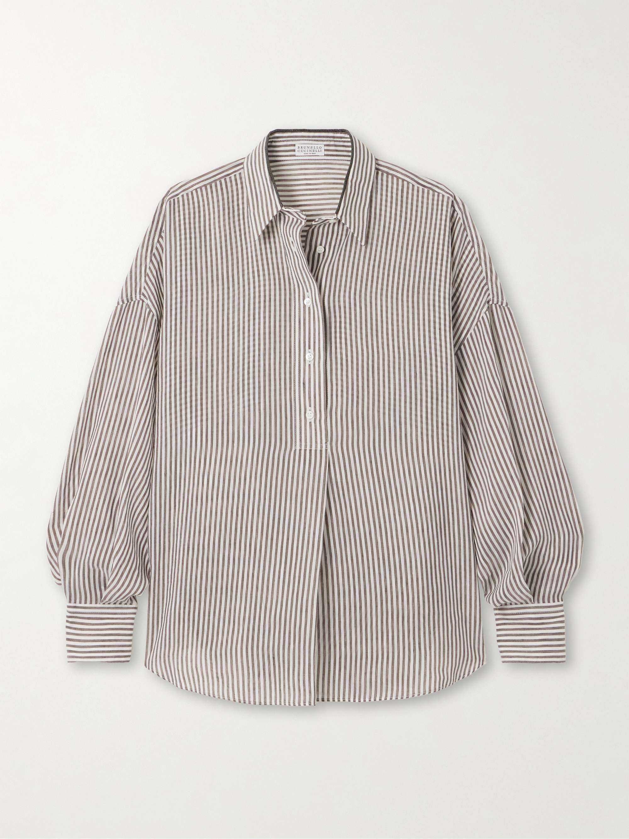 BRUNELLO CUCINELLI Fluid Wool Cropped Shirt Jacket | Sam