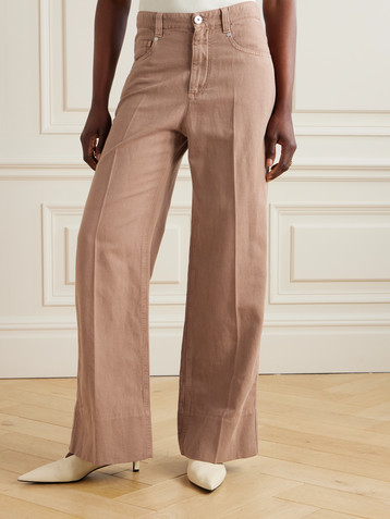 Brunello Cucinelli Mid-rise wide-leg jeans