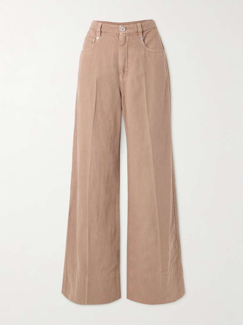 Brunello Cucinelli — Mid-rise wide-leg jeans