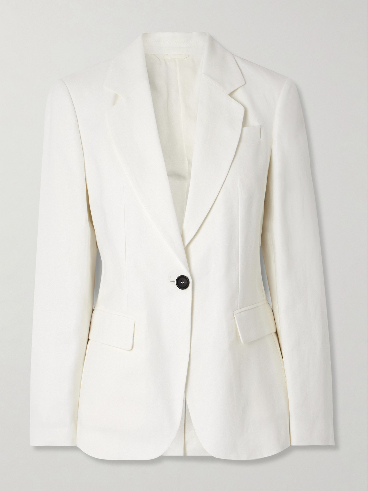 Brunello Cucinelli Twill Blazer In Off-white