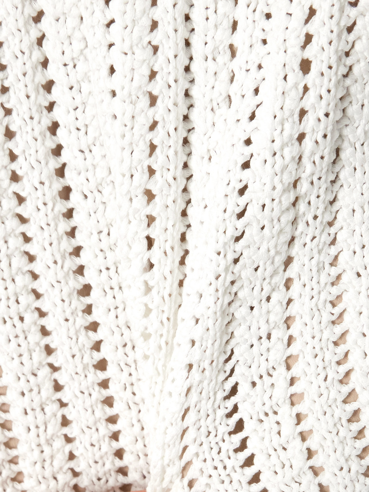 Brunello Cucinelli Open-knit Cotton Shorts In White
