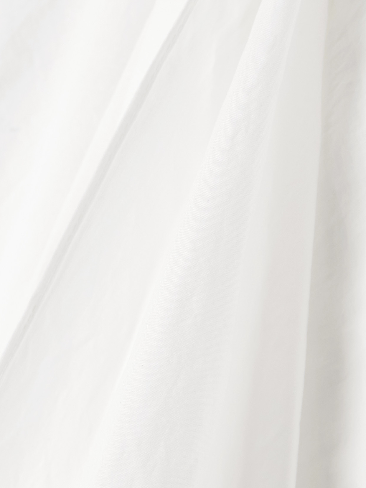 Brunello Cucinelli Gathered Cotton-blend Midi Skirt In White