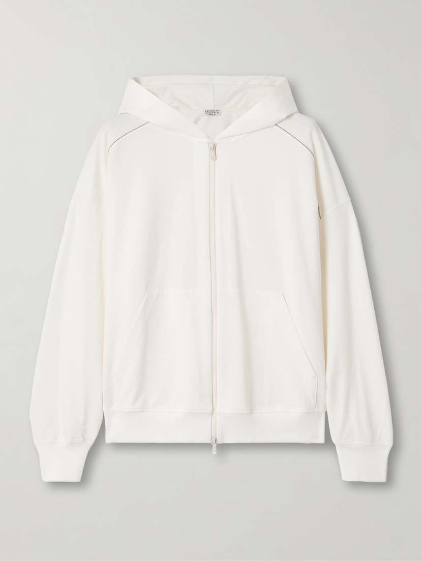 Brunello Cucinelli Cotton-blend Jersey Hoodie